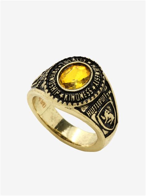 hufflepuff class ring.